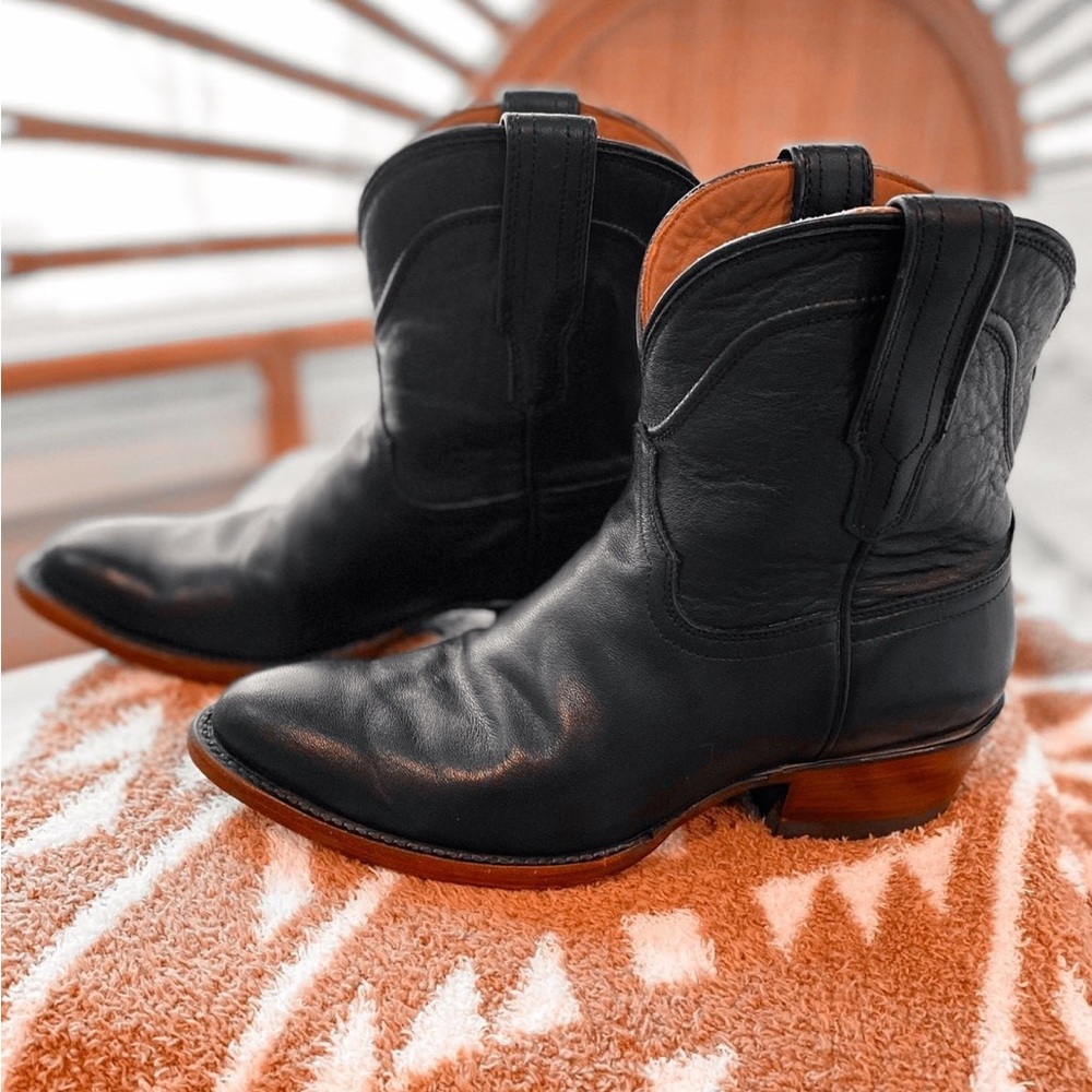 Tecovas “The Penny” Black Leather Boots